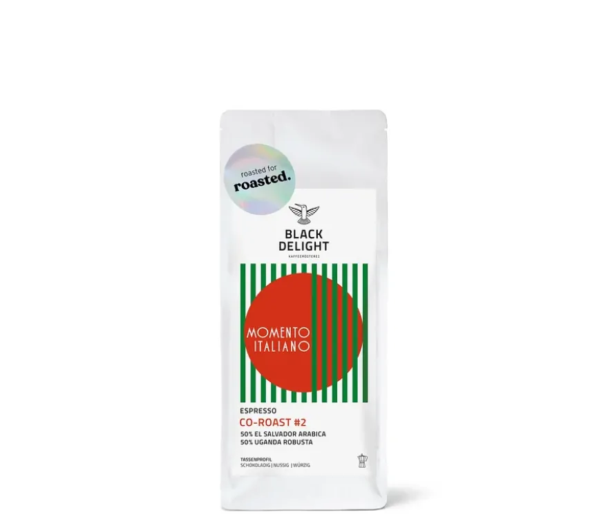 Black Delight x roasted. - Momento Italiano Co-Roast #2 Espresso - 250 g Gemahlen