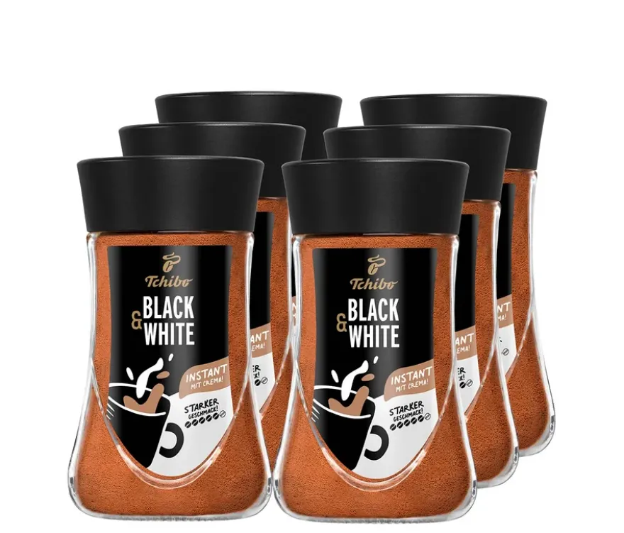 BLACK & WHITE Instantkaffee - 6 x 180 g Instantkaffee