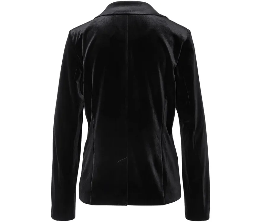 Blazer aus Stretch-Samt