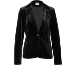 Blazer aus Stretch-Samt