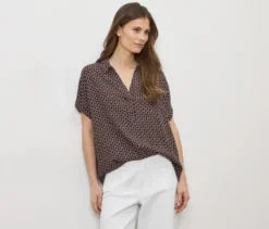Bluse, Alloverprint