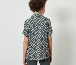 Bluse, Alloverprint