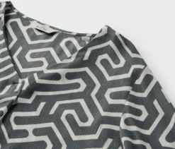 Bluse in Crinkle-Optik