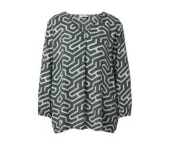 Bluse in Crinkle-Optik