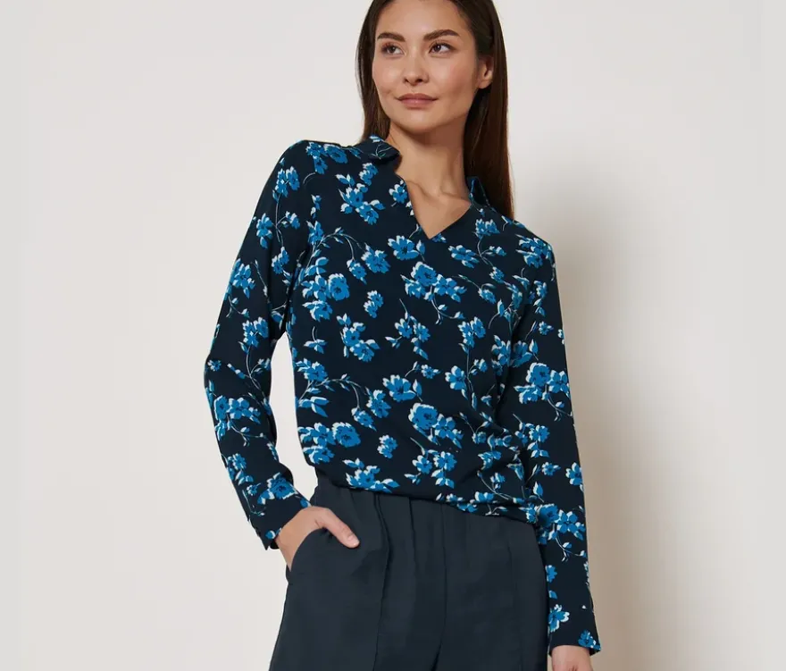 Bluse mit Alloverprint