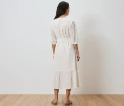 Blusenkleid mit Lochstickerei