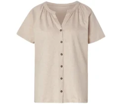 Blusenshirt aus Leinenmix