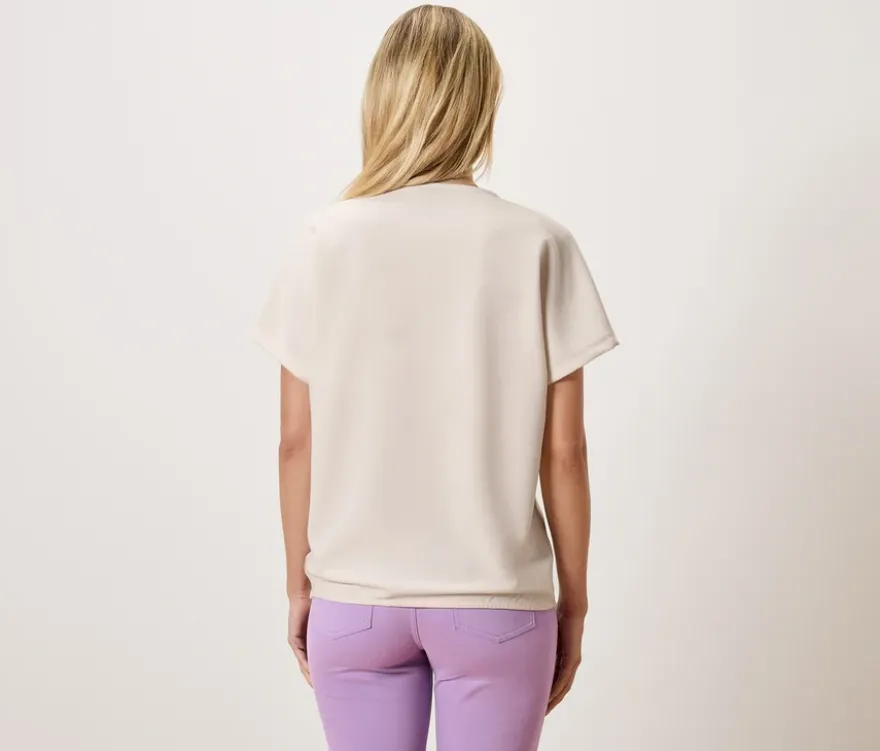Blusenshirt, creme