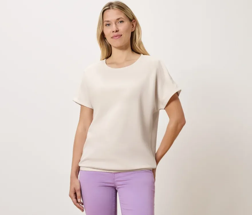 Blusenshirt, creme