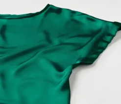 Blusenshirt im Materialmix, aqua