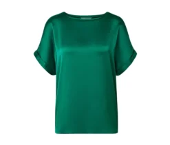Blusenshirt im Materialmix, aqua