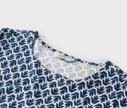 Blusenshirt, Minimal-Alloverprint