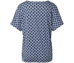 Blusenshirt, Minimal-Alloverprint