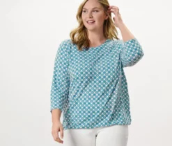 Blusenshirt mit Alloverprint