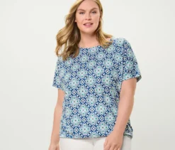 Blusenshirt mit Alloverprint