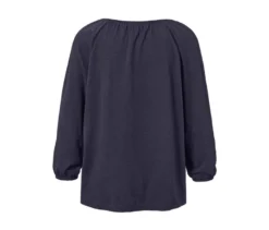 Blusenshirt mit 3/4-Arm, dunkelblau