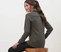 Blusenshirt mit Knopfleiste