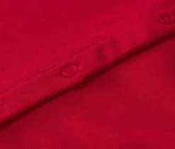 Blusenshirt mit Knopfleiste, rot
