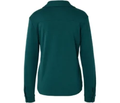 Blusenshirt mit Knopfleiste, petrol
