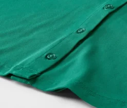 Blusenshirt mit Knopfleiste, smaragdgrün