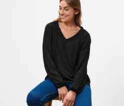 Blusenshirt mit Raffung