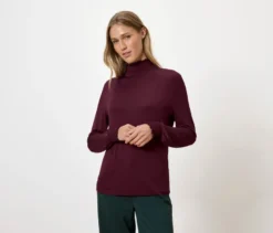 Blusenshirt mit Stehkragen