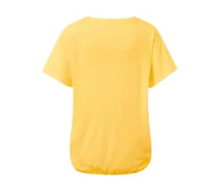 Blusenshirt mit Stickerei, gelb