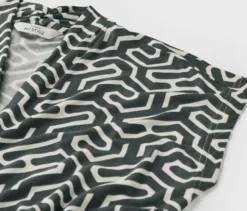 Blusenshirt mit V-Ausschnitt, grün