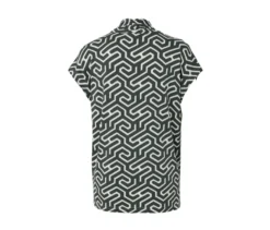 Blusenshirt mit V-Ausschnitt, grün