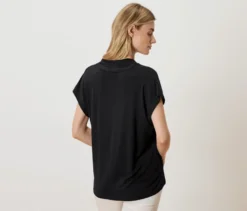 Blusenshirt mit V-Ausschnitt