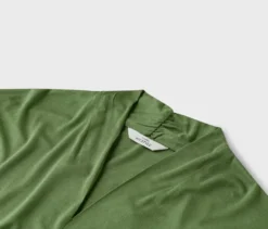 Blusenshirt mit V-Ausschnitt, grün