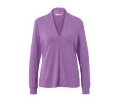Blusenshirt mit V-Ausschnitt