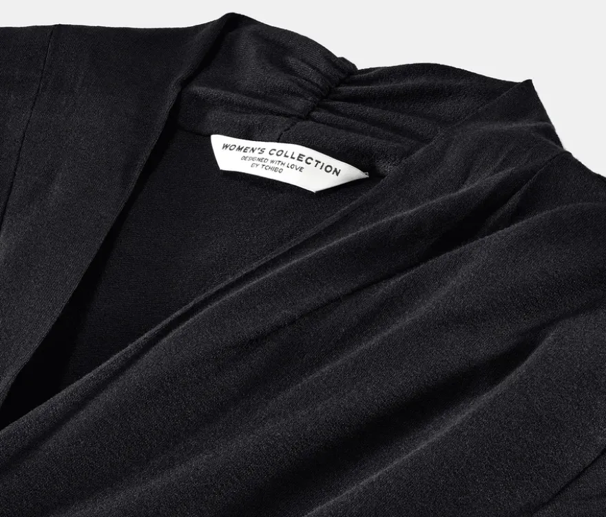 Blusenshirt mit V-Ausschnitt, schwarz
