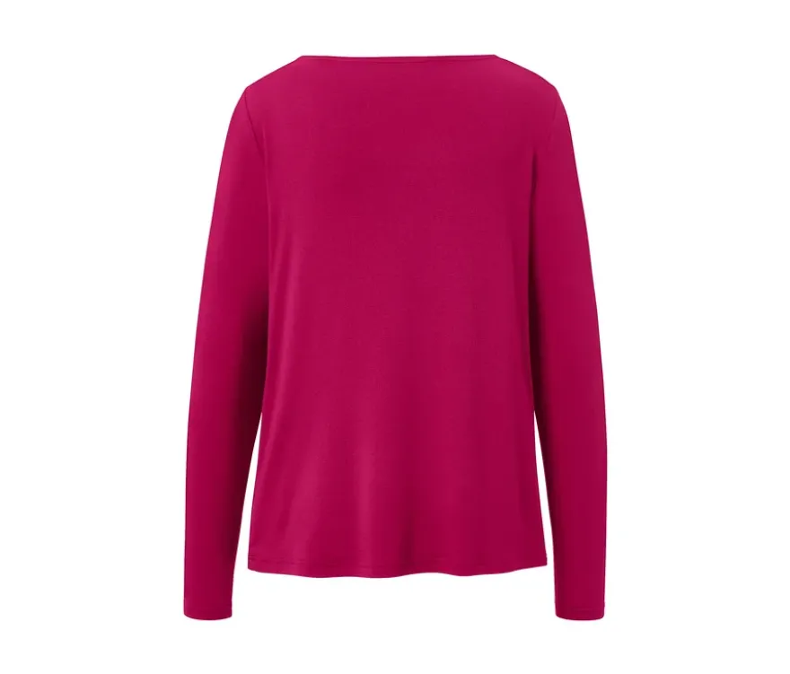 Blusenshirt mit Wasserfallausschnitt