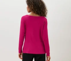 Blusenshirt mit Wasserfallausschnitt