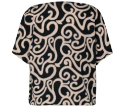 Blusenshirt mit Wasserfallkragen