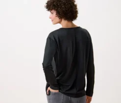 Blusenshirt, schwarz
