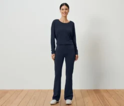 Bodyforming-Sporthose, blau