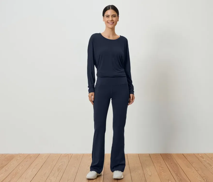 Bodyforming-Sporthose, blau