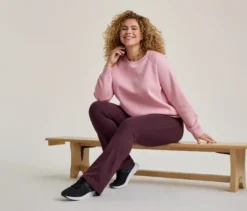 Bodyforming-Sporthose, weinrot