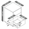 Boxspring-Nachttisch