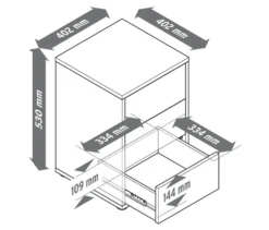Boxspring-Nachttisch