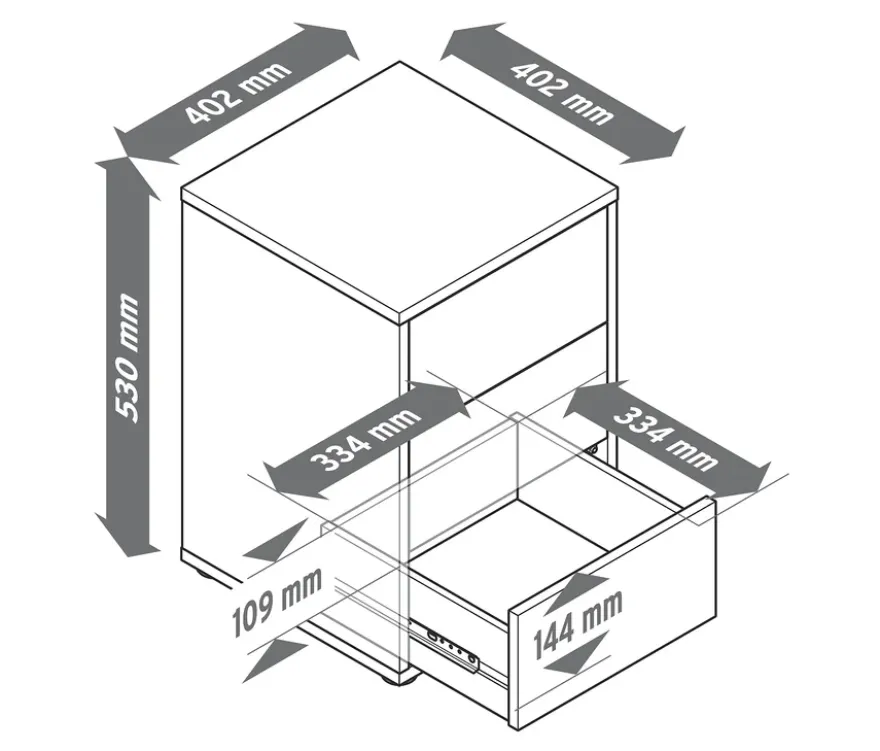 Boxspring-Nachttisch