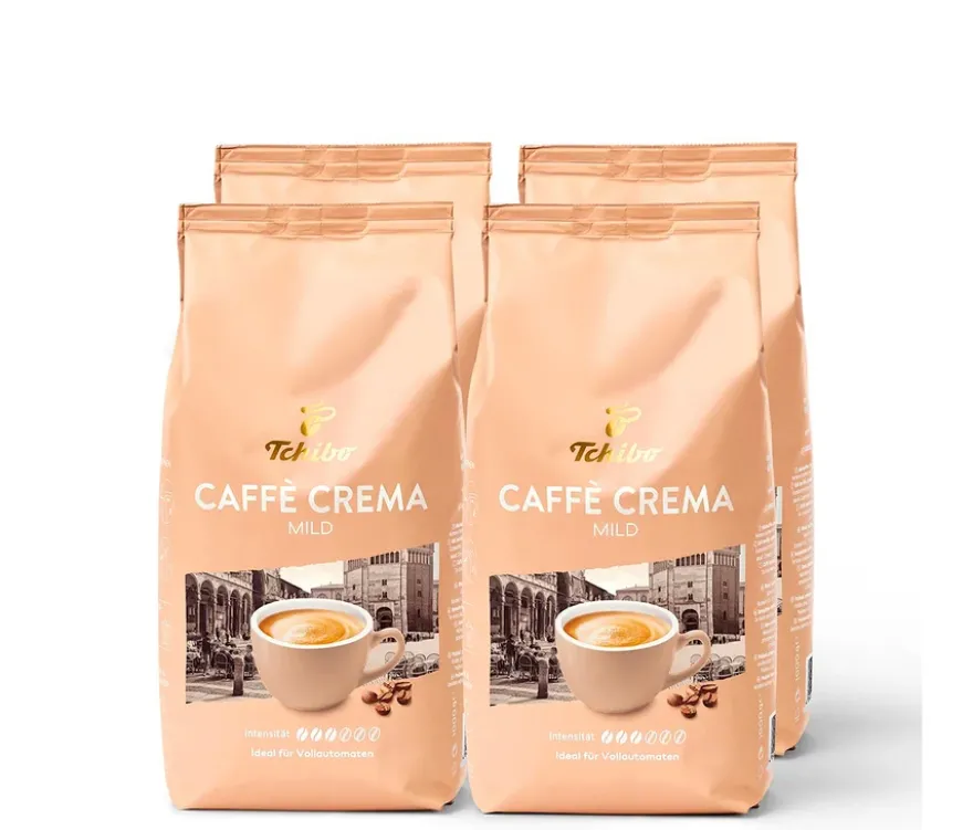 Caffè Crema Mild - 4 x 1 kg Ganze Bohne