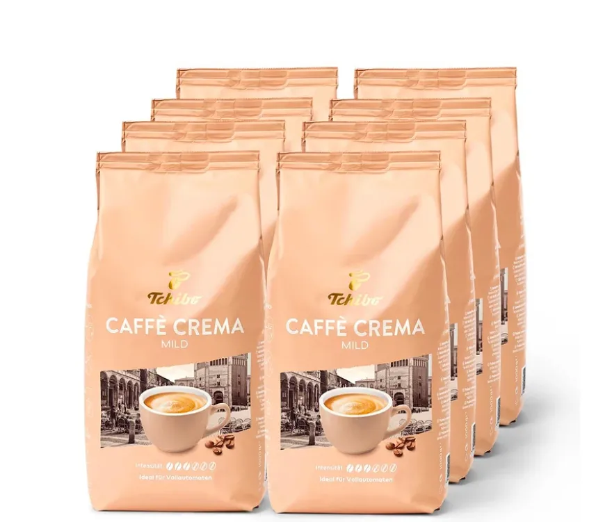 Caffè Crema Mild - 8 x 1 kg Ganze Bohne