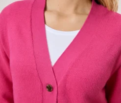 Cardigan, fuchsia
