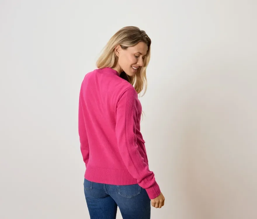 Cardigan, fuchsia