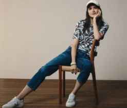 CECIL Kurzarmshirt, blau