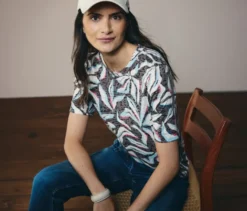 CECIL Kurzarmshirt, blau