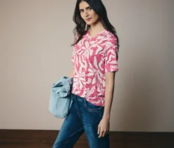 CECIL Kurzarmshirt, rosa